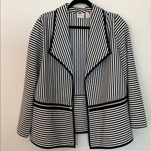 Chico’s Black and Cream Blazer